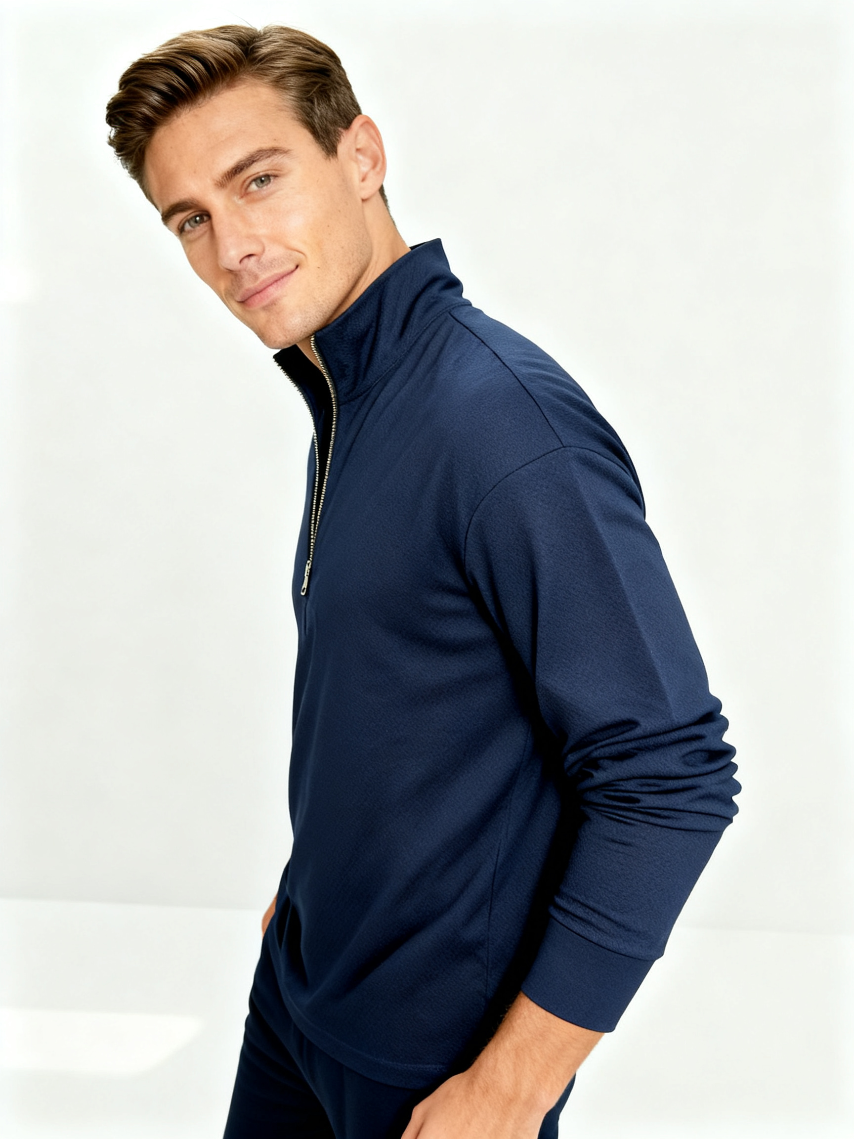 Quarter Zip Polo