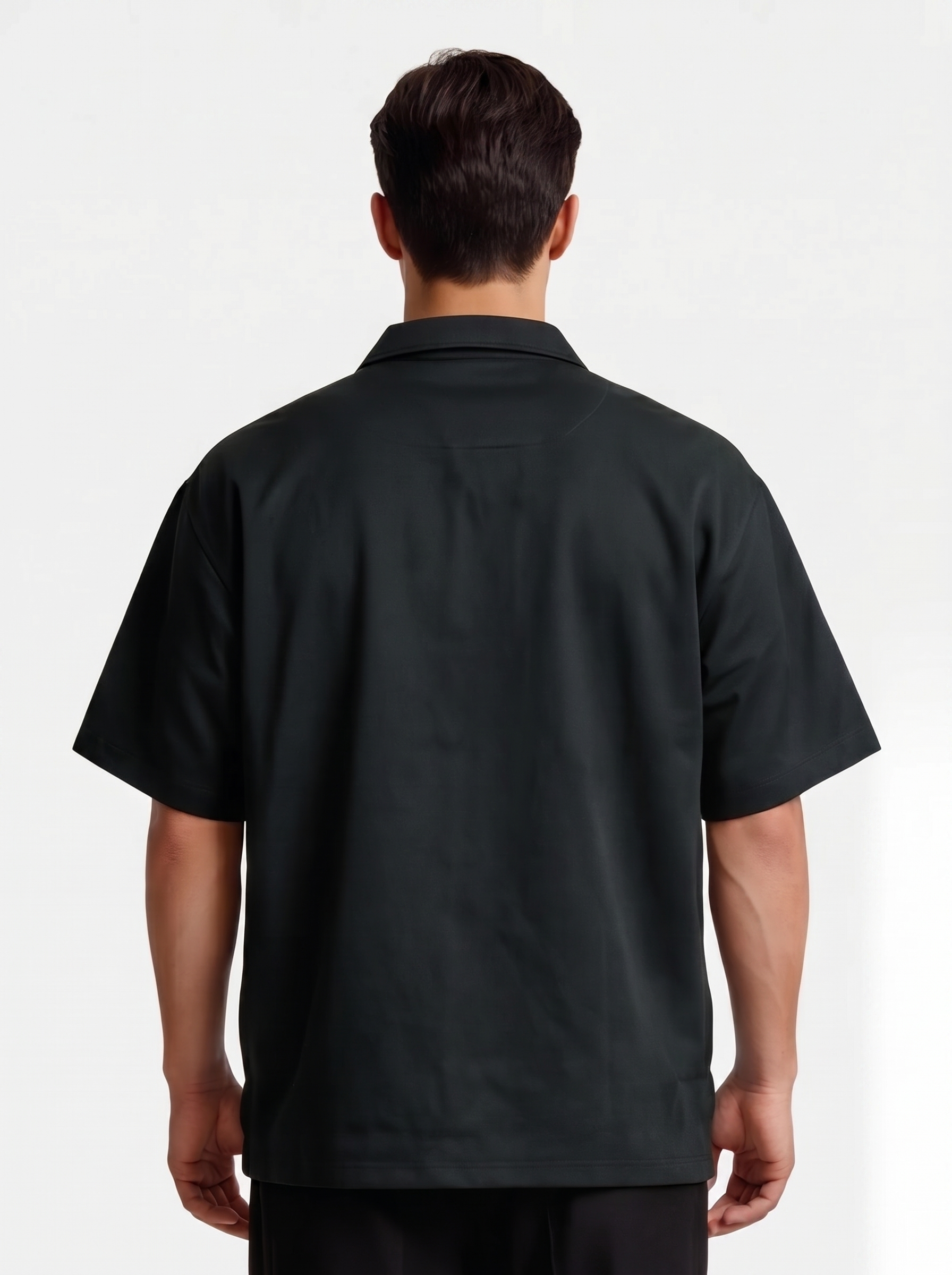 Oversized Zip Polo Shirt