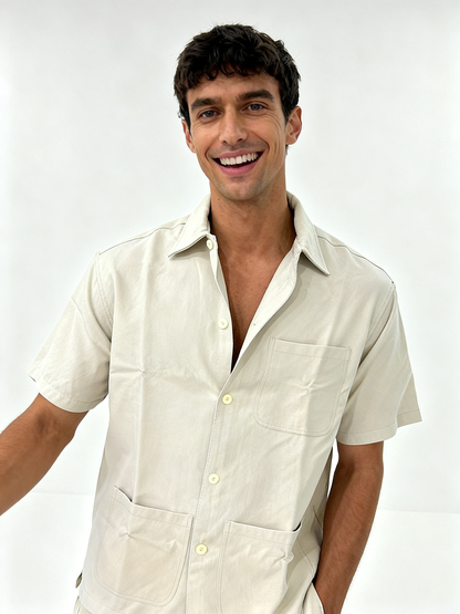 Oversized Half Sleeve Shirt