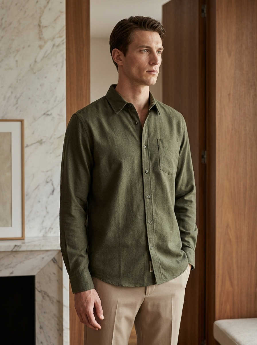 Regular Fit Linen Shirt